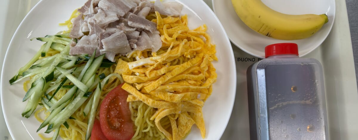 【親和の学生寮】今日の晩ごはん☆冷やし中華