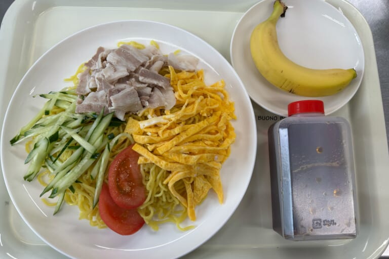 【親和の学生寮】今日の晩ごはん☆冷やし中華