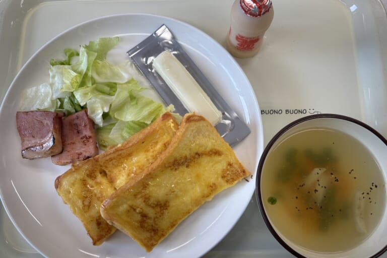 【親和の学生寮】今日の朝ごはん☆フレンチトースト