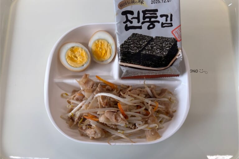 【親和の学生寮】今日の朝ごはん☆豚もやし炒め