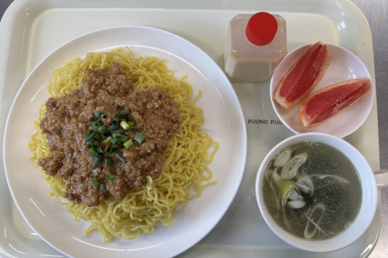 【親和の学生寮】今日の晩ごはん☆冷やし豆乳担々麵