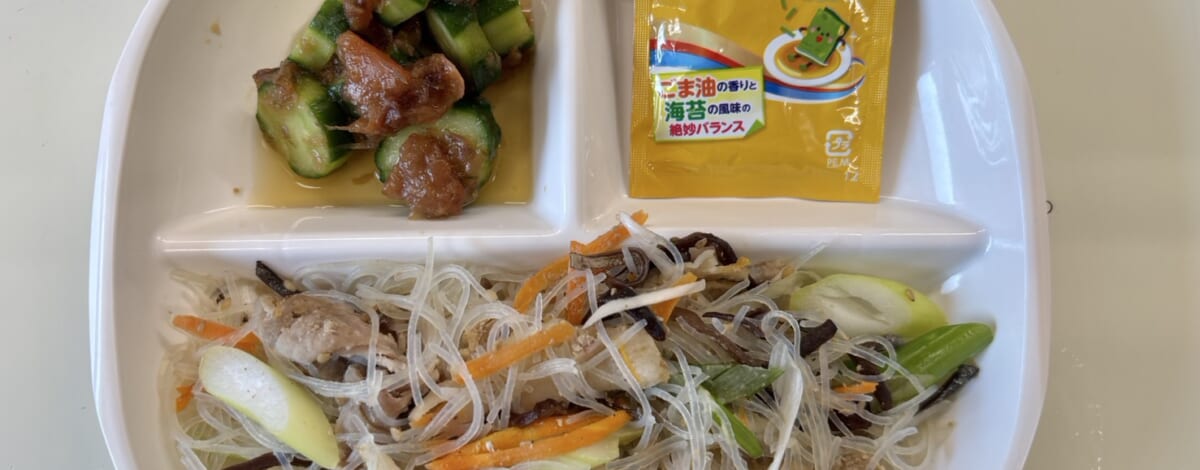 【親和の学生寮】今日の朝ごはん☆春雨炒め