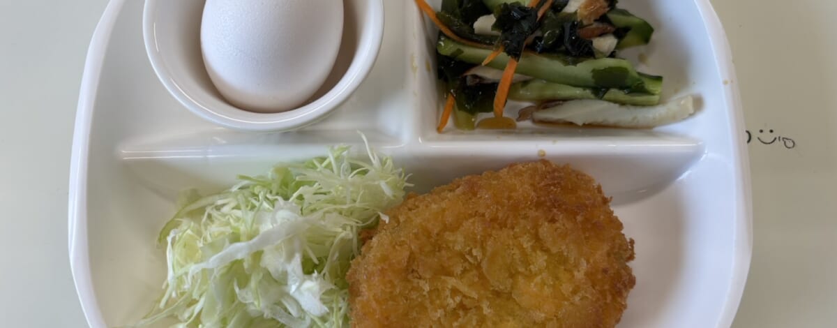 【親和の学生寮】今日の朝ごはん☆コロッケ