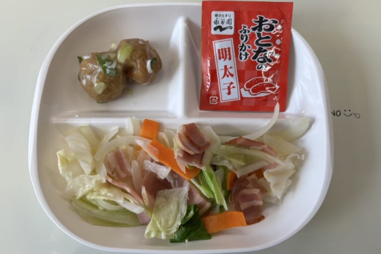 【親和の学生寮】今日の朝ごはん☆肉野菜炒め