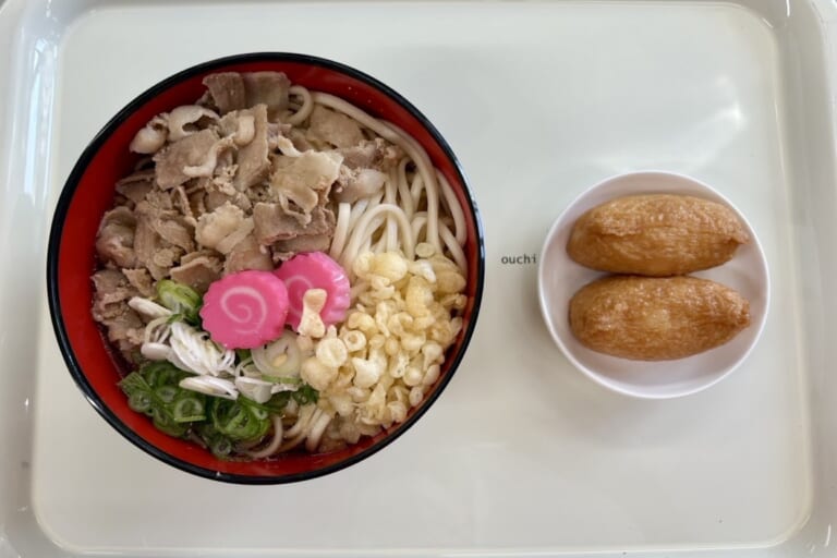 【親和の学生寮】今日の晩ごはん☆肉うどん