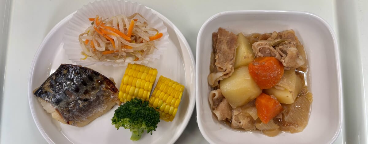 【親和の学生寮】今日の晩ごはん☆焼き魚と肉じゃが