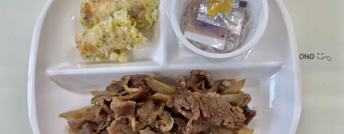 【親和の学生寮】今日の朝ごはん☆牛肉ごぼうしぐれ煮