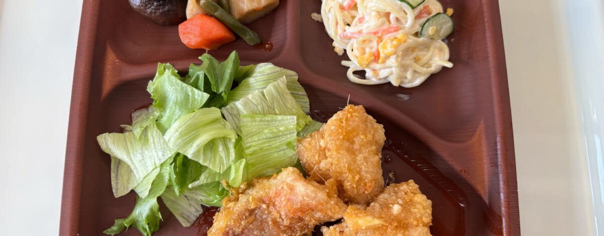 【親和の学生寮】今日の晩ごはん☆魚とスパゲティサラダ