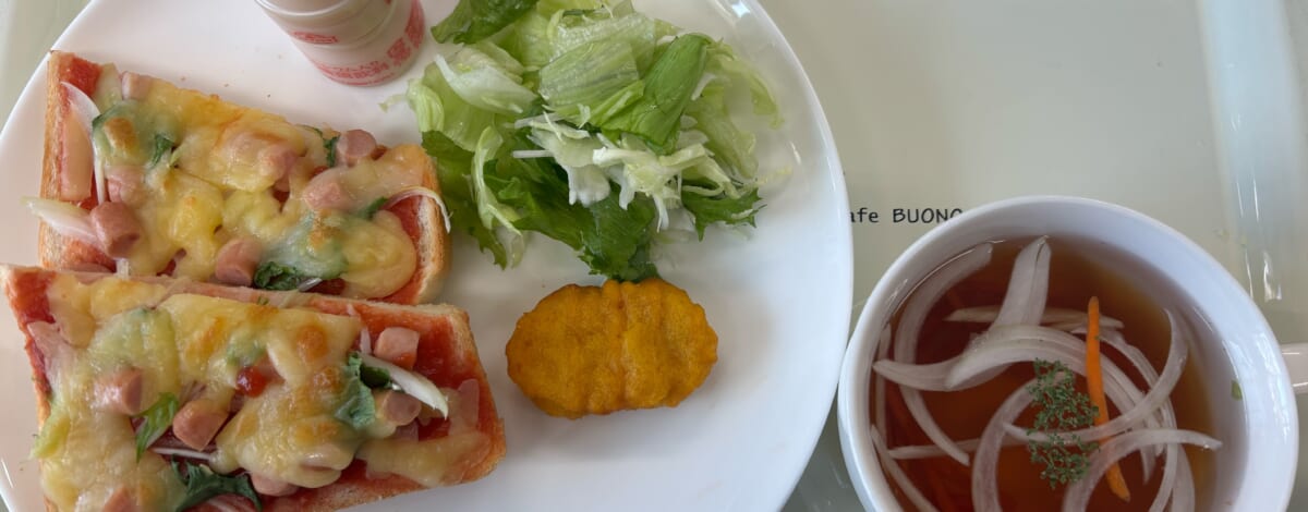 【親和の学生寮】今日の朝ごはん☆ピザトースト