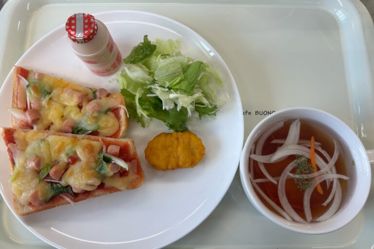 【親和の学生寮】今日の朝ごはん☆ピザトースト