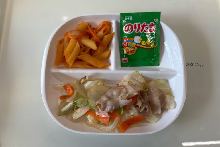 【親和の学生寮】今日の朝ごはん☆肉野菜炒め