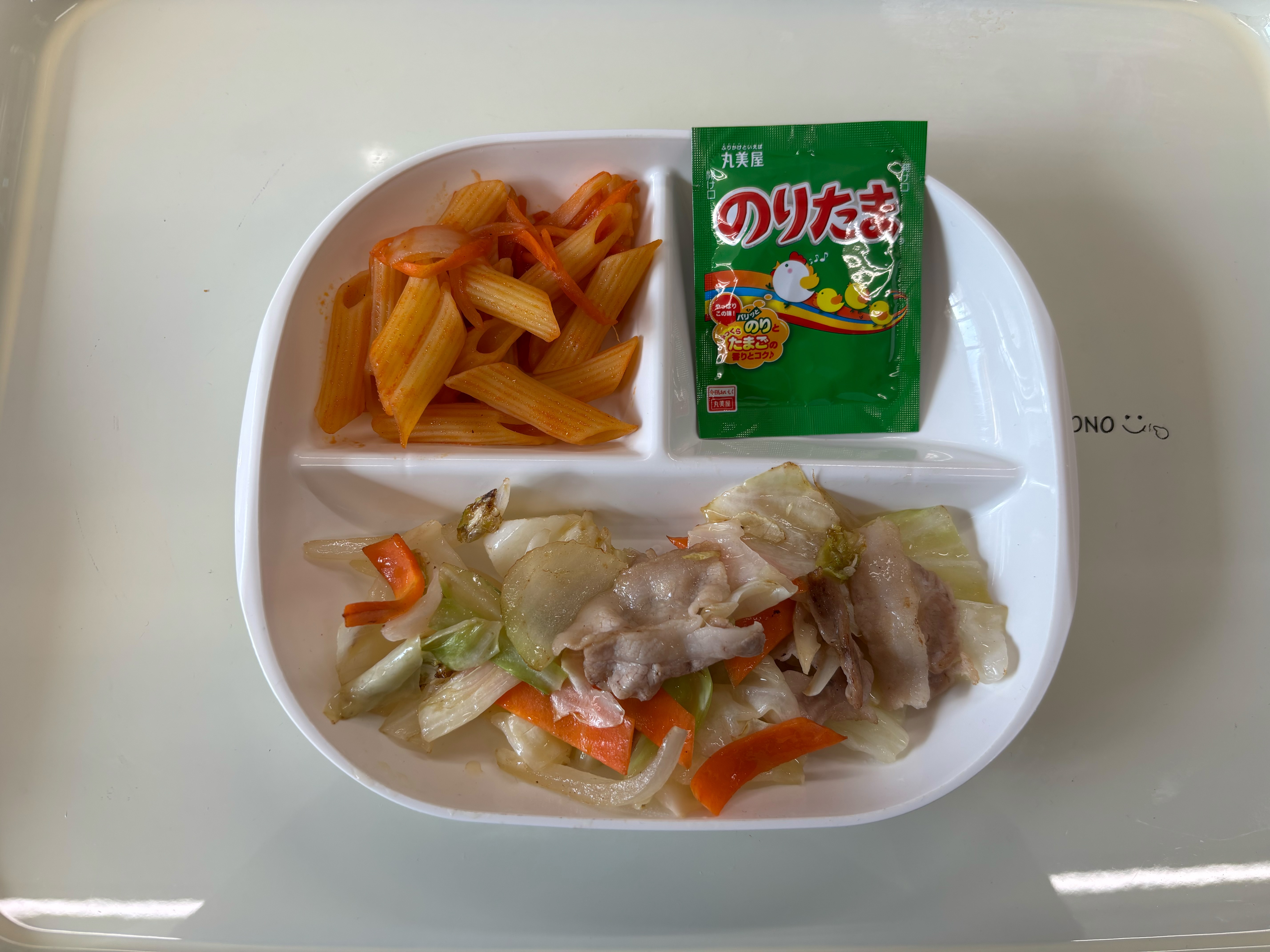 【親和の学生寮】今日の朝ごはん☆肉野菜炒め