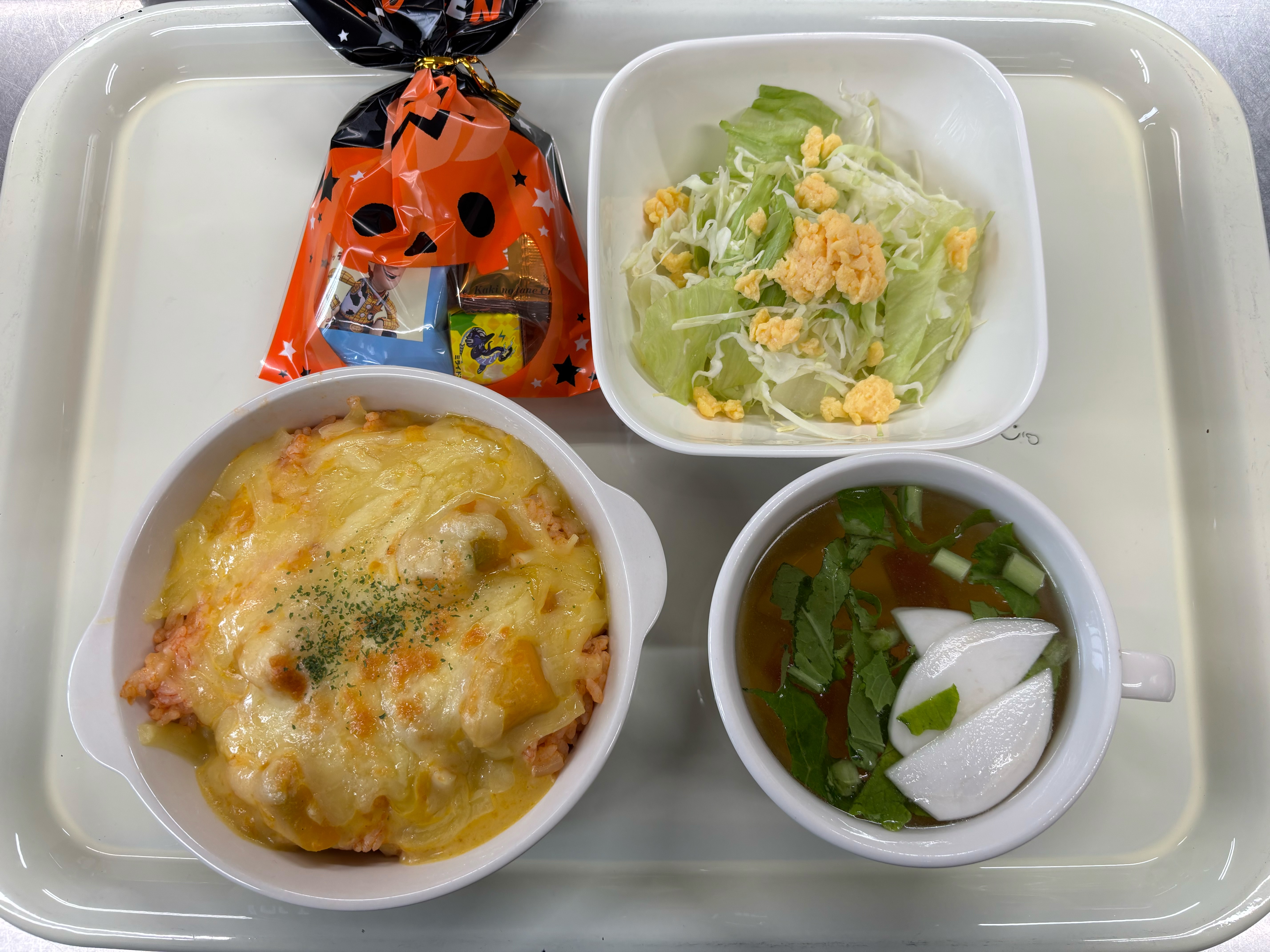 【親和の学生寮】今日の晩ごはん☆パンプキンドリア