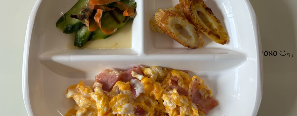 【親和の学生寮】今日の朝ごはん☆スクランブルエッグ