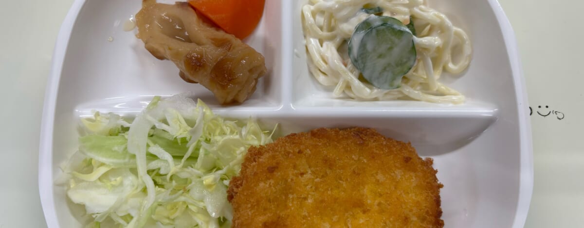 【親和の学生寮】今日の朝ごはん☆コロッケ