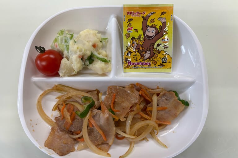 【親和の学生寮】今日の朝ごはん☆焼肉とポテトサラダ