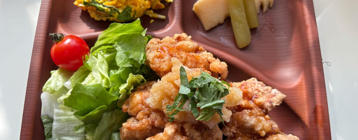 【親和の学生寮】今日の晩ごはん☆おろしそからあげ