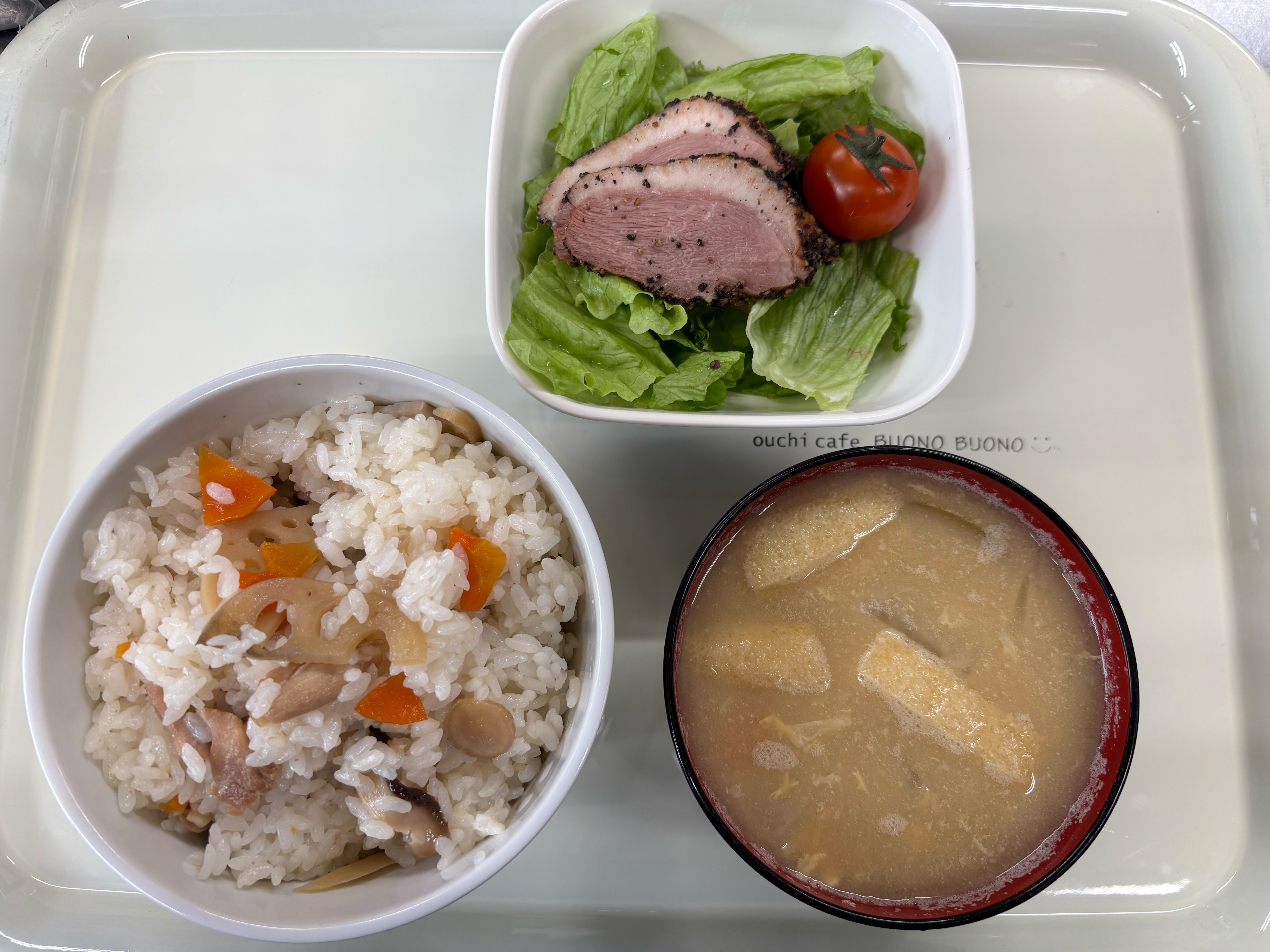 【親和の学生寮】今日の朝ごはん☆まぜごはん