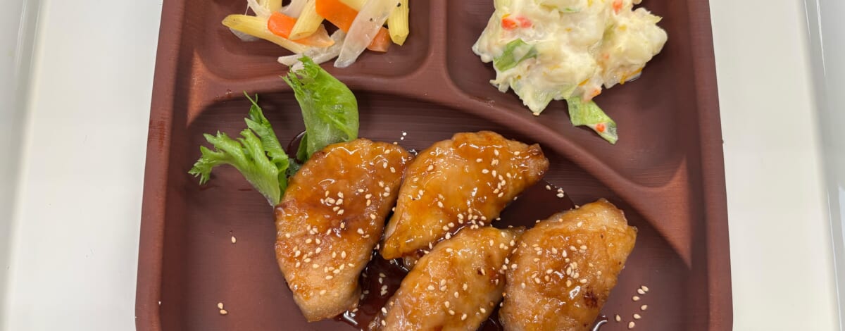 【親和の学生寮】今日の晩ごはん☆大根の肉巻き