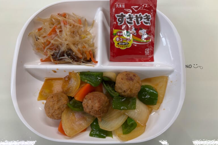 【親和の学生寮】今日の朝ごはん☆肉だんご炒め