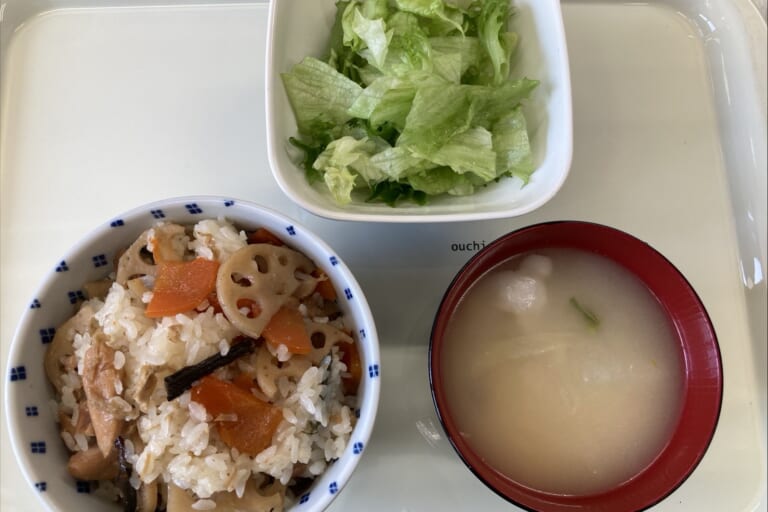【親和の学生寮】今日の朝ごはん☆まぜごはん