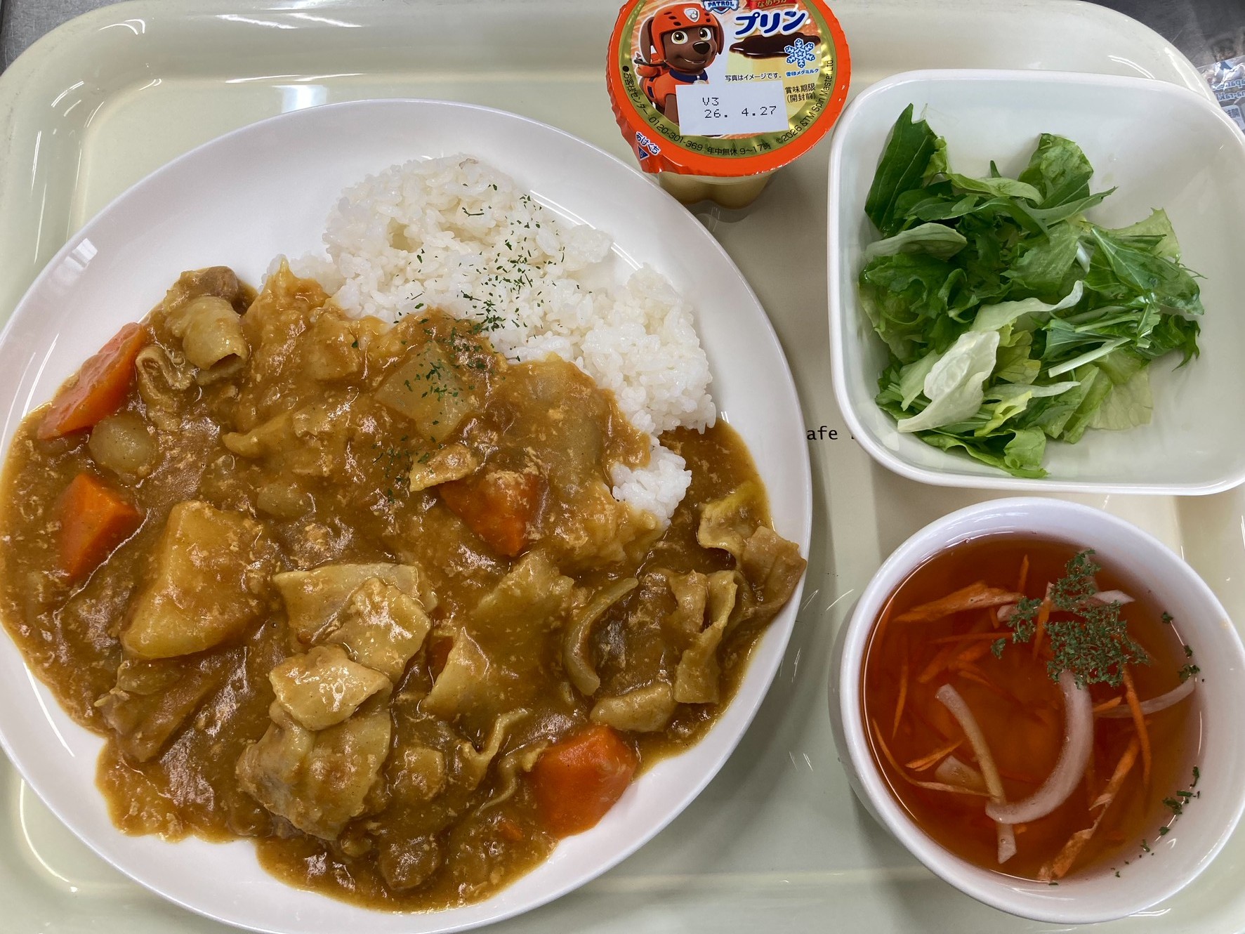【親和の学生寮】今日の晩ごはん☆カレーライス