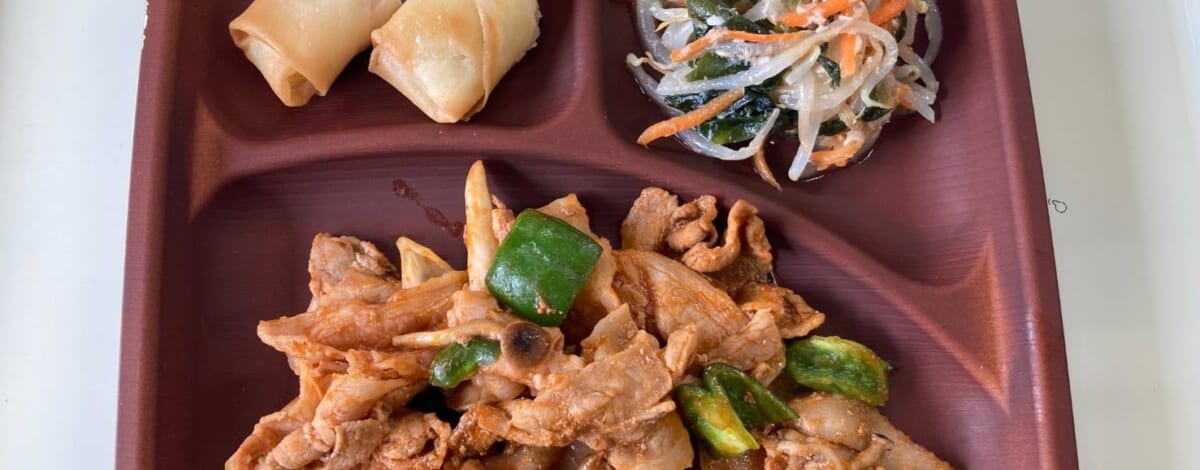 【親和の学生寮】今日の晩ごはん☆ポークチャップ