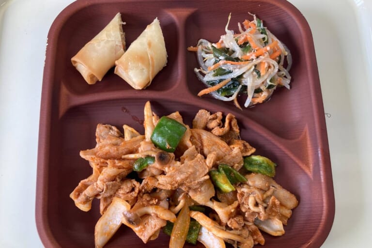 【親和の学生寮】今日の晩ごはん☆ポークチャップ