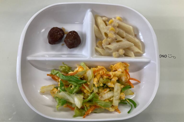 【親和の学生寮】今日の朝ごはん☆キャベツの卵炒め