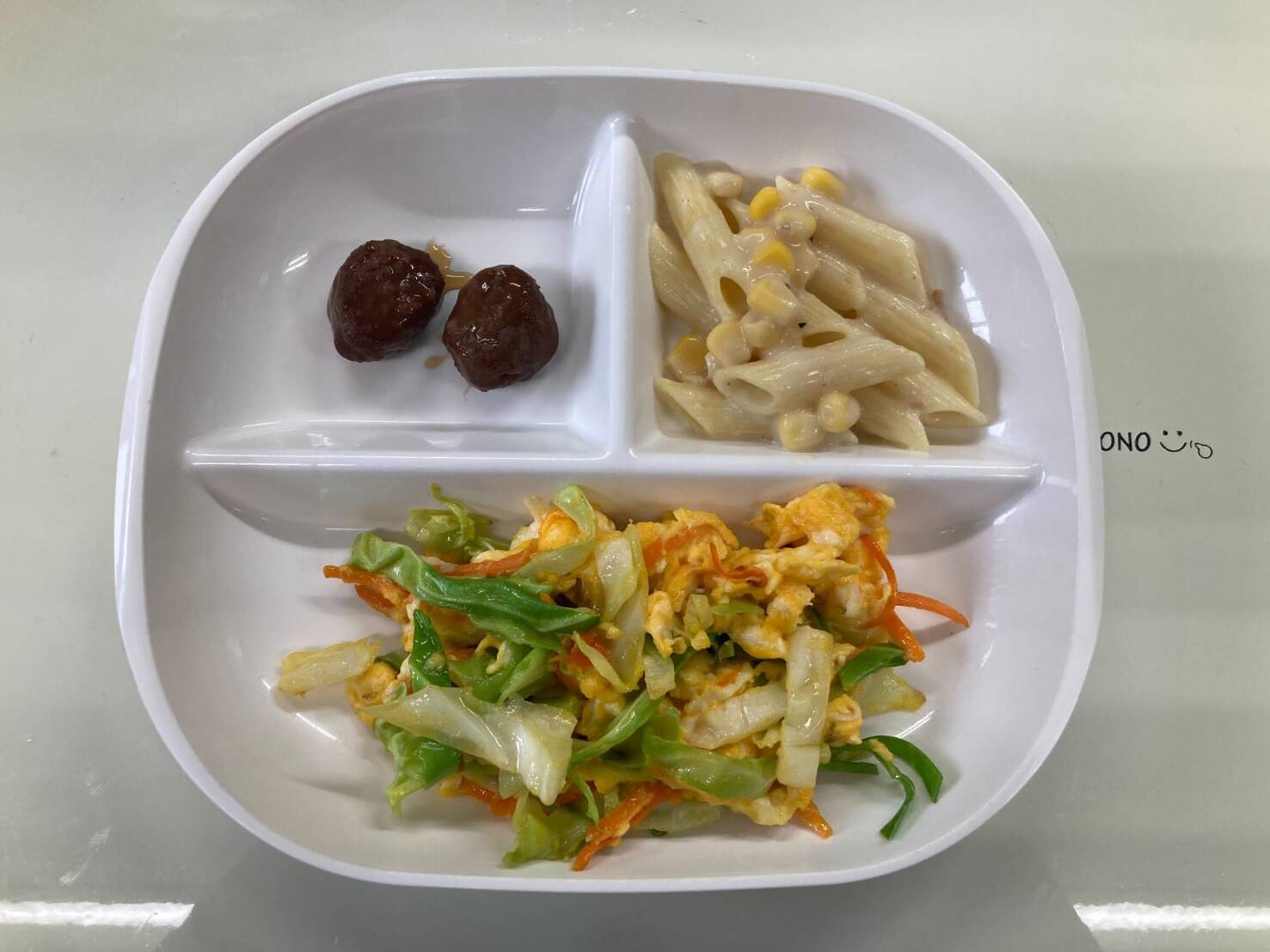 【親和の学生寮】今日の朝ごはん☆キャベツの卵炒め