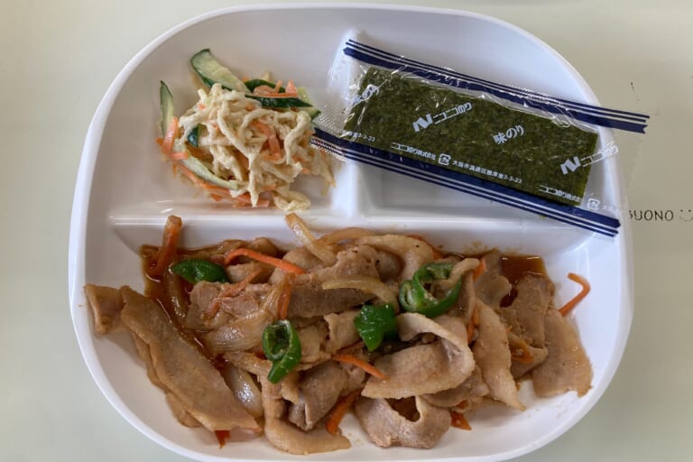 【親和の学生寮】今日の朝ごはん☆焼肉