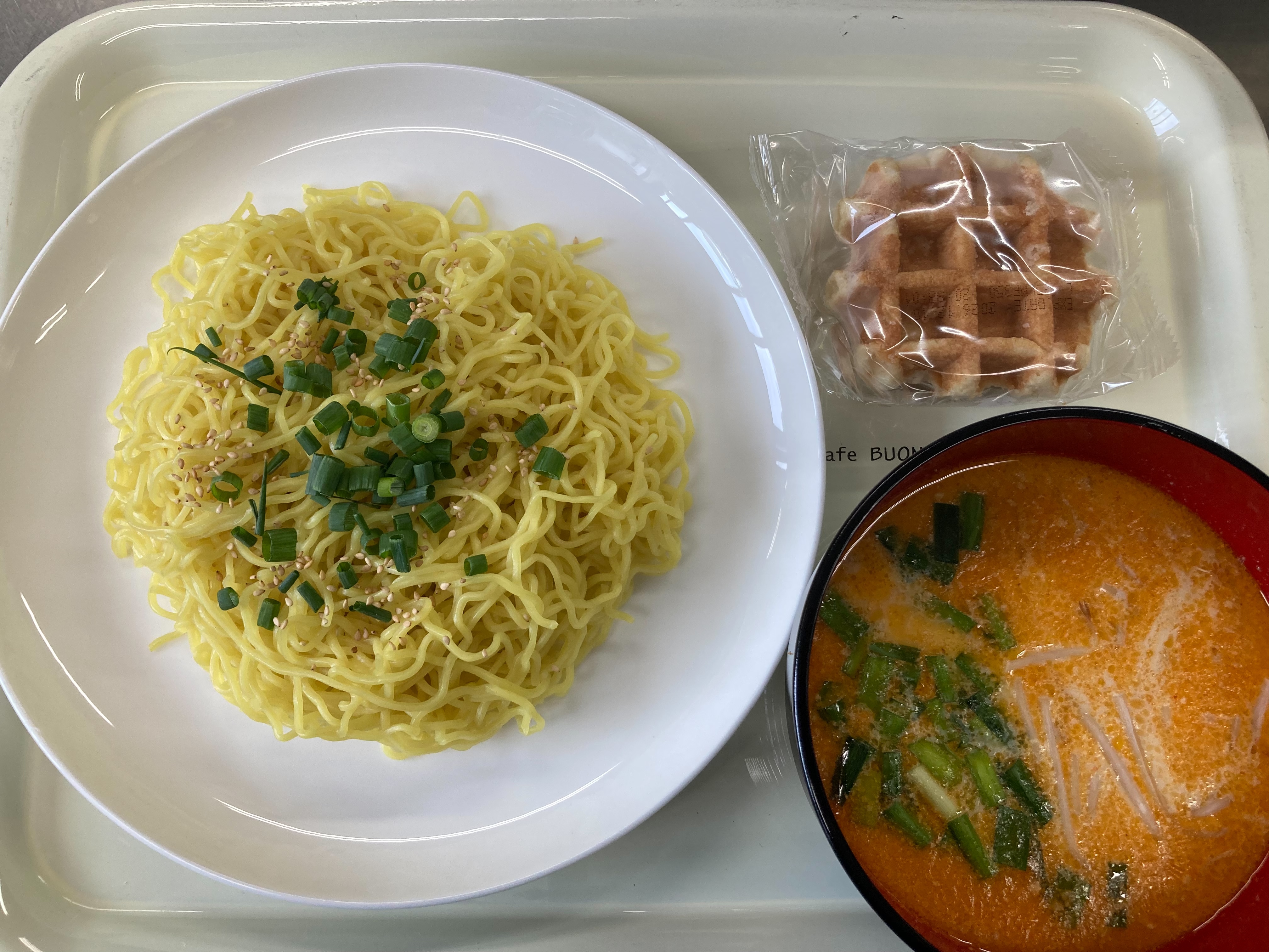 【親和の学生寮】今日の晩ごはん☆豆乳担々つけ麺