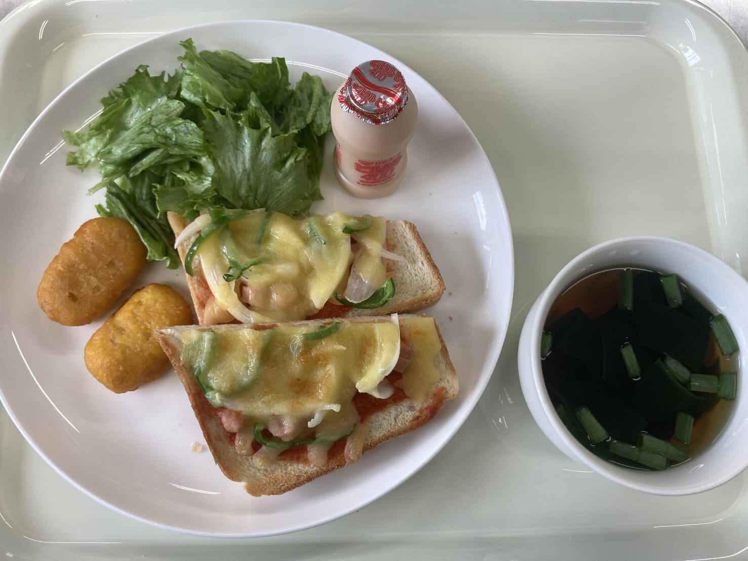 【親和の学生寮】今日の朝ごはん☆ピザトースト
