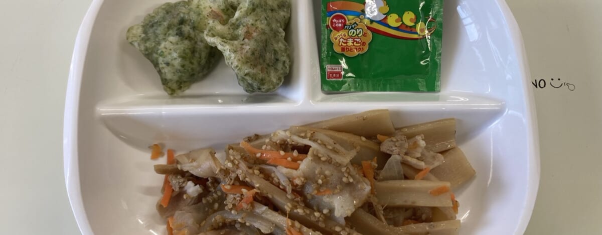 【親和の学生寮】今日の朝ごはん☆メンマ炒め