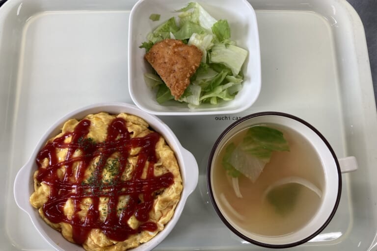 【親和の学生寮】今日の晩ごはん☆オムライス