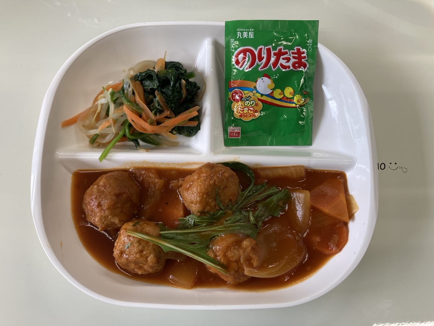 【親和の学生寮】今日の朝ごはん☆ミートボール炒め