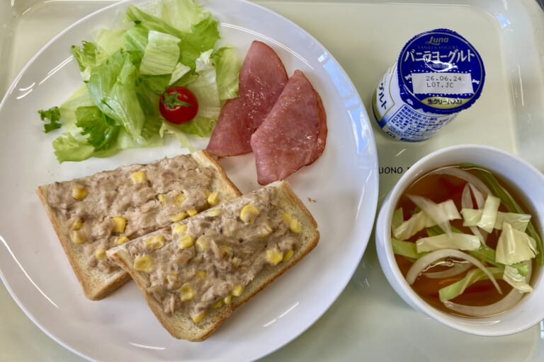 【親和の学生寮】今日の朝ごはん☆ツナマヨトースト