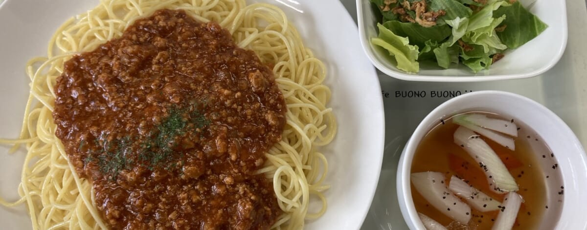 【親和の学生寮】今日の晩ごはん☆ミートソーススパゲティ