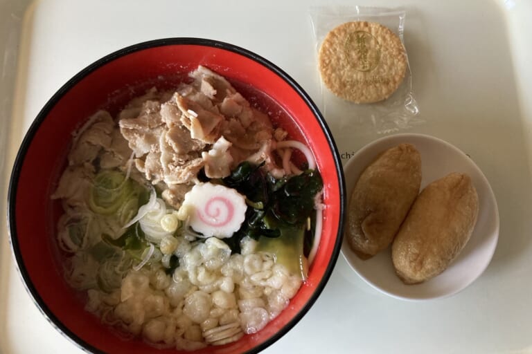 【親和の学生寮】今日の晩ごはん☆肉うどん