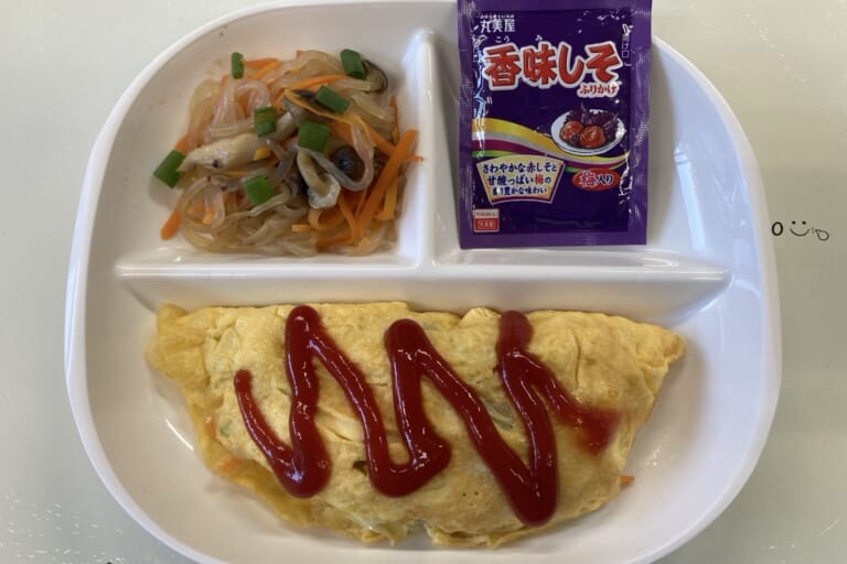 【親和の学生寮】今日の朝ごはん☆オムレツ