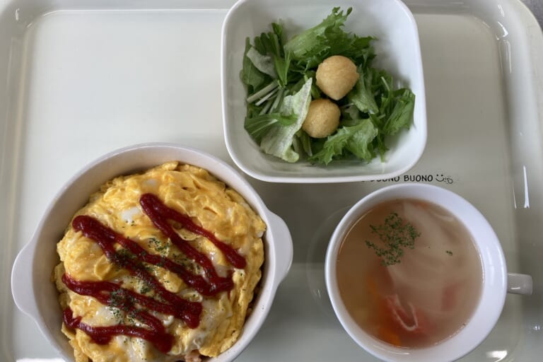 【親和の学生寮】今日の晩ごはん☆オムライス