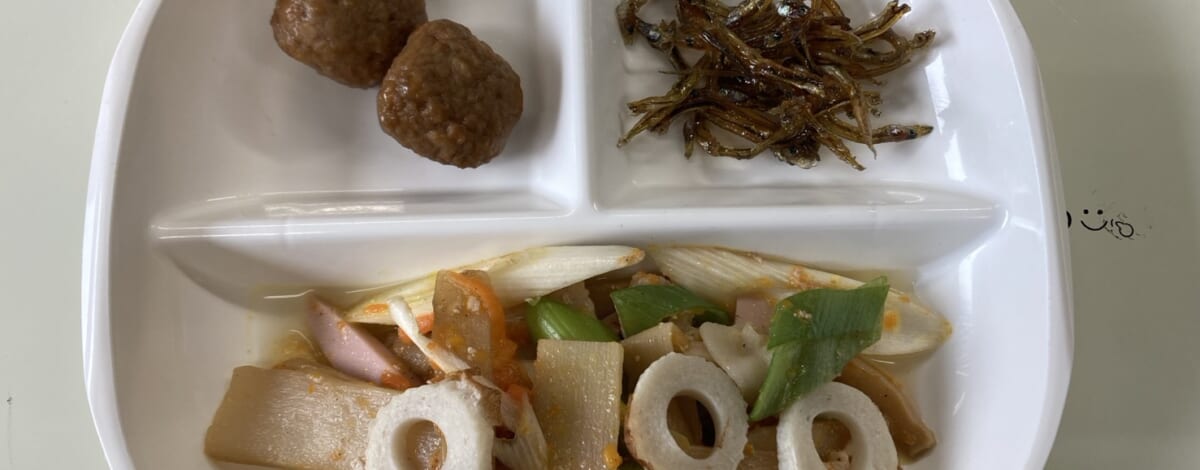 【親和の学生寮】今日の朝ごはん☆メンマ炒め
