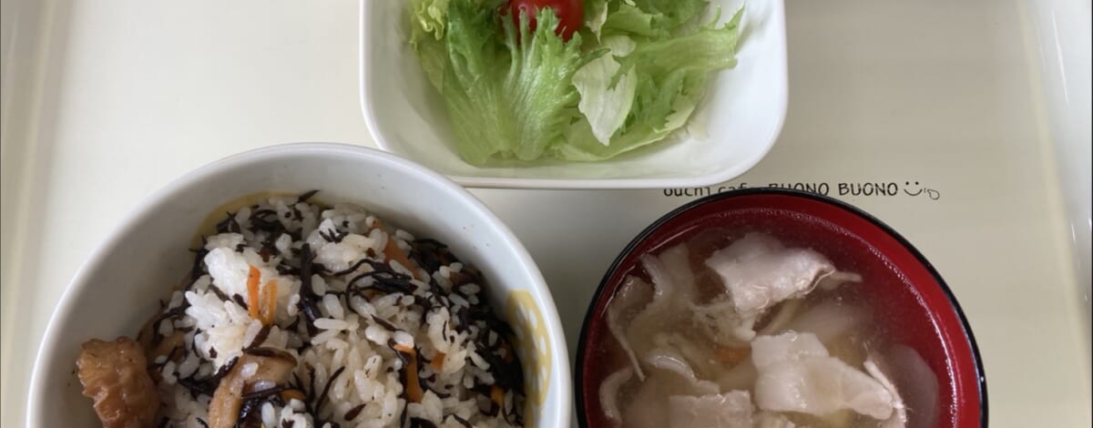 【親和の学生寮】今日の朝ごはん☆ひじきご飯
