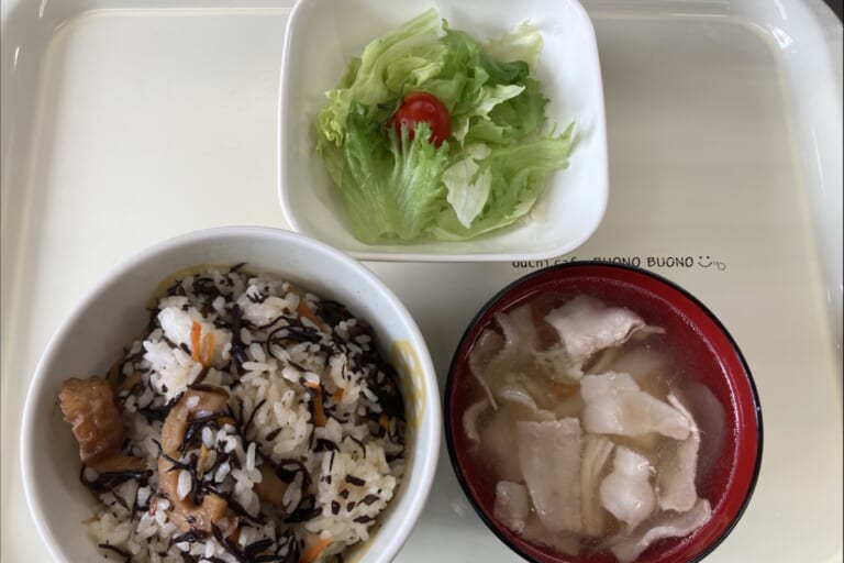 【親和の学生寮】今日の朝ごはん☆ひじきご飯