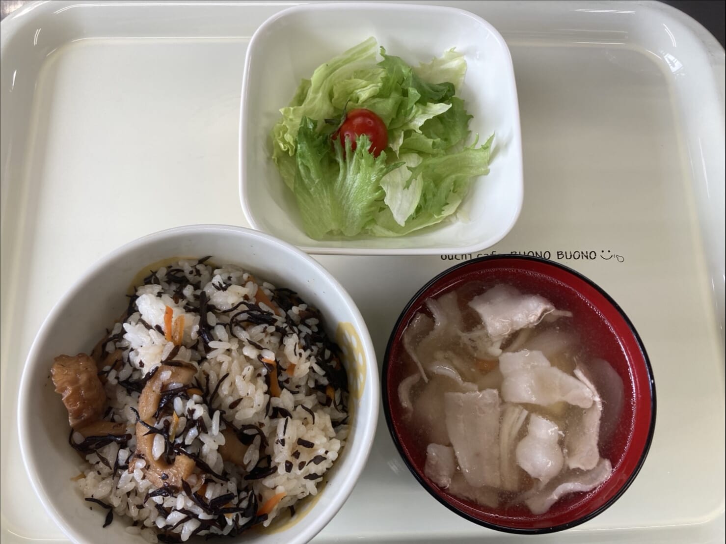 【親和の学生寮】今日の朝ごはん☆ひじきご飯