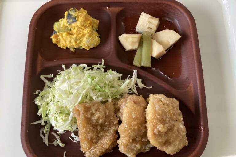 【親和の学生寮】今日の晩ごはん☆ガリバタチキン