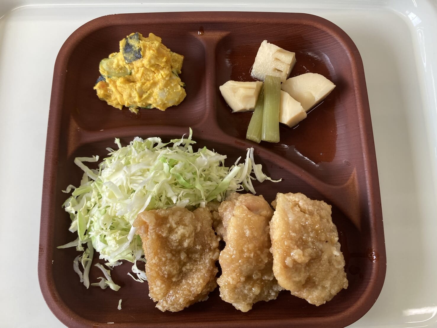 【親和の学生寮】今日の晩ごはん☆ガリバタチキン