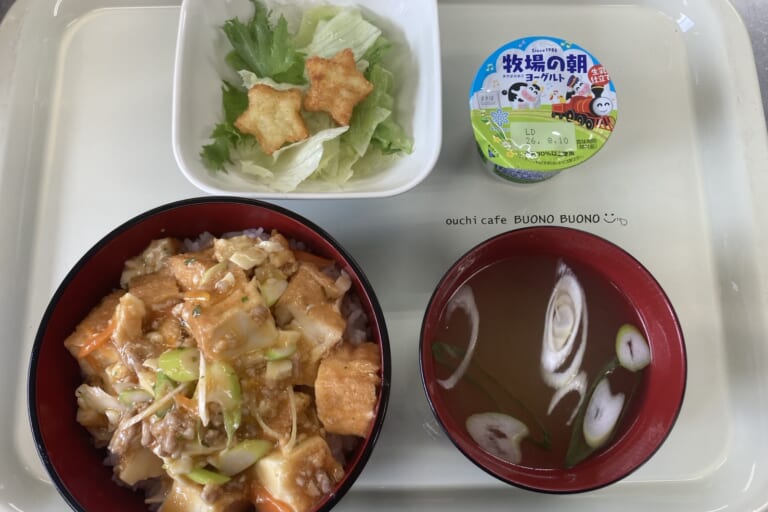 【親和の学生寮】今日の晩ごはん☆マーボー丼