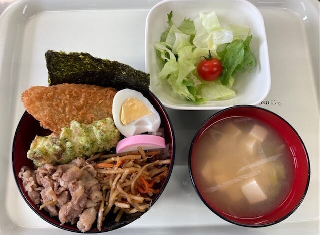 【親和の学生寮】今日の晩ごはん☆のり弁丼