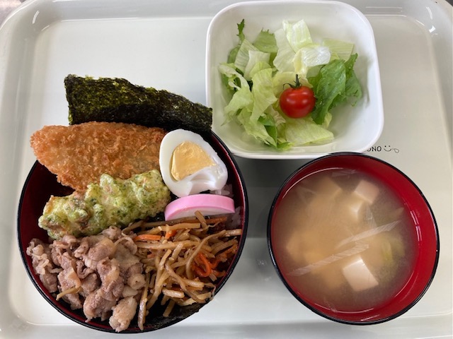 【親和の学生寮】今日の晩ごはん☆のり弁丼